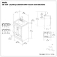 thumbnail image 2 of Simpli Home Maile All-in-One 28-inch Utility Sink & Cabinet, 2 of 4