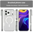 thumbnail image 2 of Dteck for iPhone 17 Pro Max Case with Screen Protector, Compatible with MagSafe, Magnetic Frosted Translucent Matte Military Grade Shockproof Slim Cover 6.9 Inch,White, 2 of 10