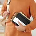 thumbnail image 5 of A5 Thickened Softcover Sewn Notebook, Wear Resistant Smooth Writing Journal, Multi Color Portable Leather Pocket Book With Button (Green, 21*14.5*1.2CM), 5 of 9