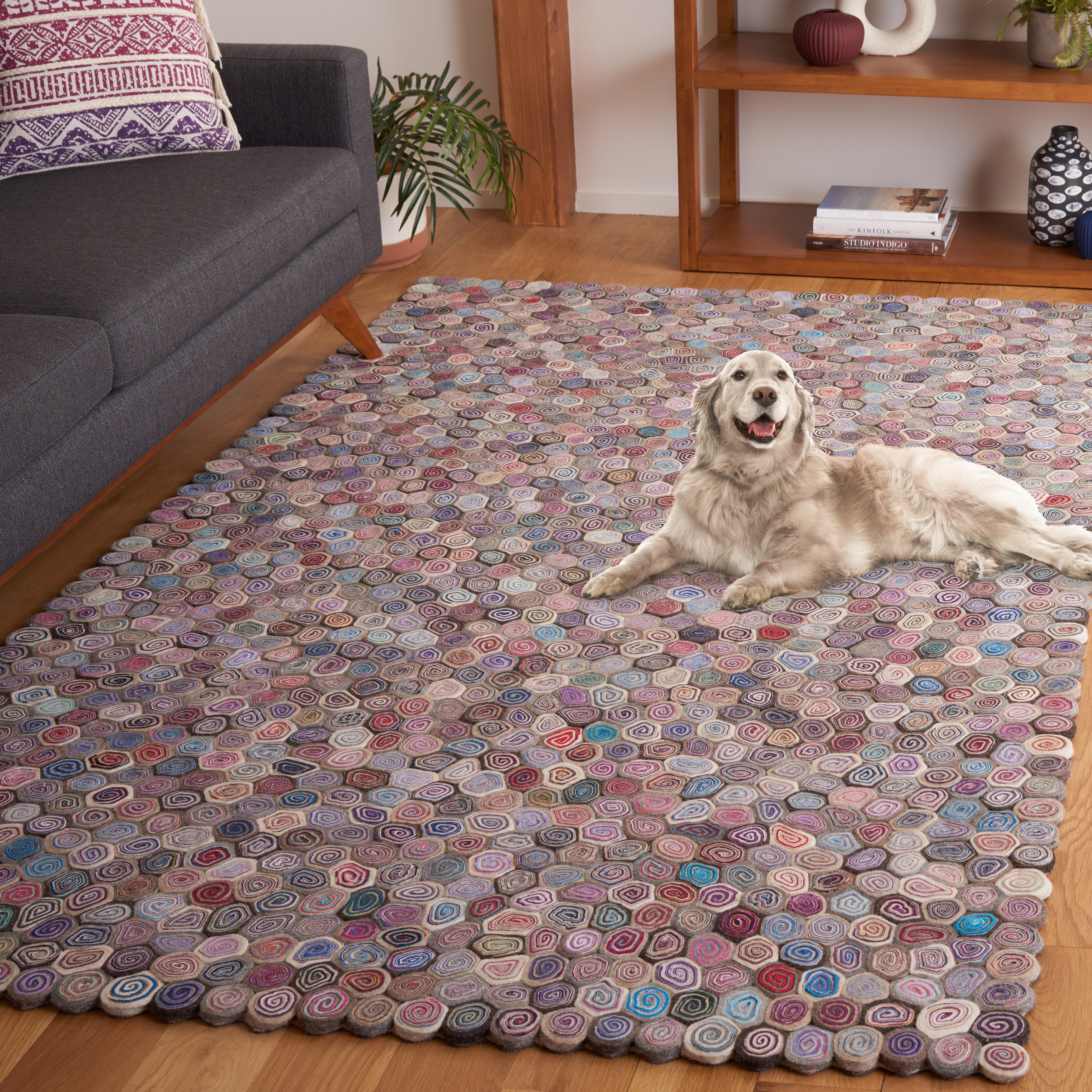 Safavieh Fifth Avenue Glenna Geometric Area Rug, Blue/Gray, 8' x 10'