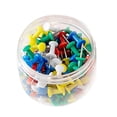 thumbnail image 2 of JJKBVCLO Color I Nail Kindergarten Painting Corkboard Pushpin Fixed Pin Transparent I Nail 1 Box 100pc, 2 of 8