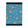 thumbnail image 3 of Chririnla Capybara Orange Pattern Trifold Card Wallet, Polyester Children's Wallet for Sports, Compact Slim Coin Bags, 3 of 6