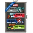 thumbnail image 3 of Marvel Comics - Avengers - 8 Bit Wall Poster, 14.725" x 22.375", Framed, 3 of 5
