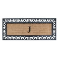 thumbnail image 1 of First Impression Exclusive Hand Crafted Myla Monogrammed Entry Doormat, Large Double Door Size (17.7 x 47.25)-RC2004J, 1 of 5