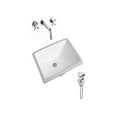 thumbnail image 1 of DROP Bath and Kitchen DR091185 Undermount Bathroom Sink Set, 1 of 5