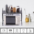 Kitchen Microwave Oven Rack Shelf Over the Countertop Metal Microwave