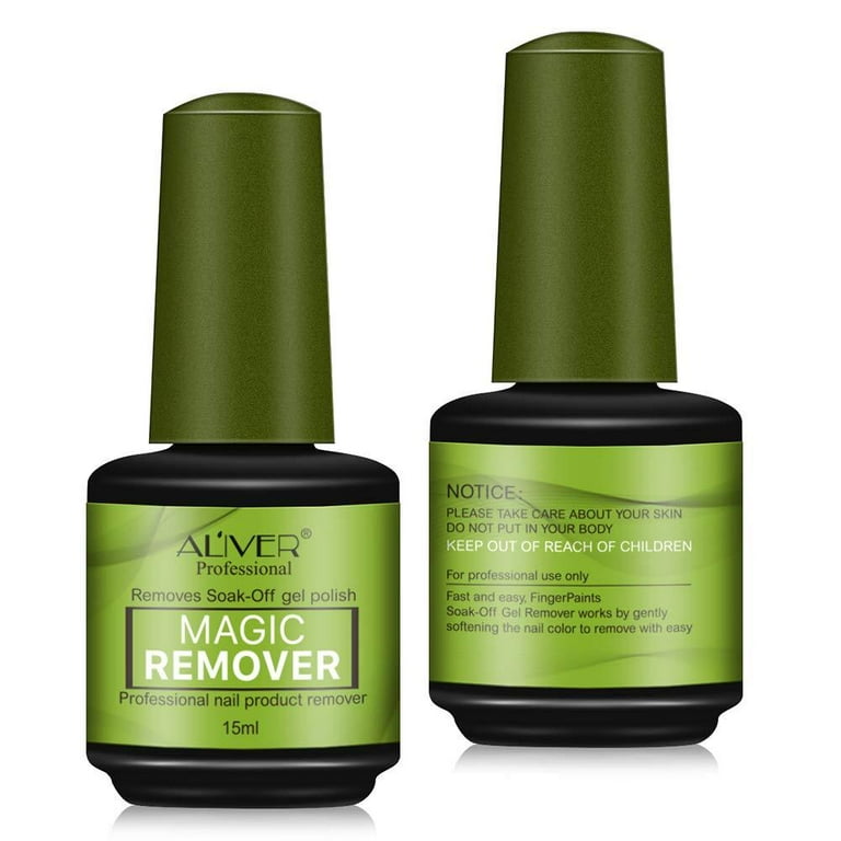 Magic Remover Gel Nail Polish Remover Within 1-2 Mins Soak off Remover  Tools (15 ml)