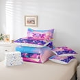 thumbnail image 6 of Homewish Ocean Animal Axolotl 7-Piece Twin Bedding Sets,Cartoon Rainbow Balloon Bedding Comforter Set,Pink Purple Sheet Sets For Girls Boys,Luxury Bedroom Decor Reversible, 6 of 8