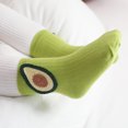 thumbnail image 2 of 5 pairs Cute Fruit Baby Socks Toddler Cotton Ankle Socks Boys Girl Unisex Spring Loose Socks Indoor Socks for Child, 2 of 5