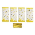 thumbnail image 1 of 100 Pcs Bolsas de Celofán para Golosinas, 10.6"x 5.1" Bolsas de Celofán Transparentes Planas Plásticas para Regalos de Caramelo con Cierres de Torcedura, Amarillo, 1 of 5