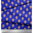 thumbnail image 2 of Soimoi Blue Viscose Chiffon Fabric Pomeranian Dog Print Fabric by the Yard 42 Inch Wide, 2 of 3