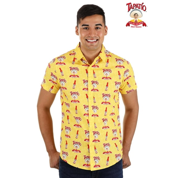 Adult Tapatio Hot Sauce Button Up Shirt