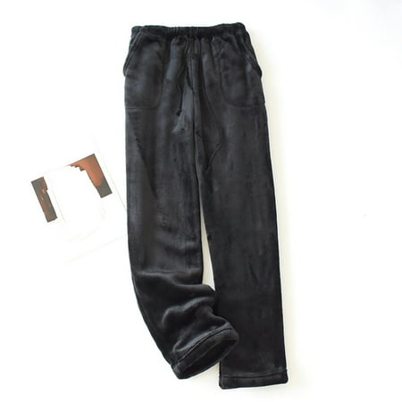 

TKing Fashion Women s Pants Thermal Fleece Pockets Pajama Warm Casual Trousers Home Pants for Women
