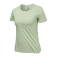 thumbnail image 3 of ZyeKqe Plus Size T Shirts for Women Short Sleeve Shirt Crewneck Casual Yoga Top Quick Dry Athletic Gym Running Shirts, 3 of 4
