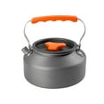 thumbnail image 3 of Camping Water Kettle, Outdoor Water Boiler Stoves Pot Cookware Lightweight Teakettle Teapot Coffee Pot for Camp Fishing Campfire Backpack Travel 1.1L 15.5x6cm, 3 of 8