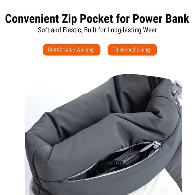 Electric Heating Shoes Washable USB Heated Slippers Rechargeable Foot Warmer Couples Home Shoes for Winter Women Men