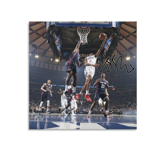 Sga Shai Gilgeous-alexander Sigend Posters Art Canvas Wall Art Prints Poster Gifts Photo Picture Painting Posters Room Decor Home Decorative 12x12inch(30x30cm)