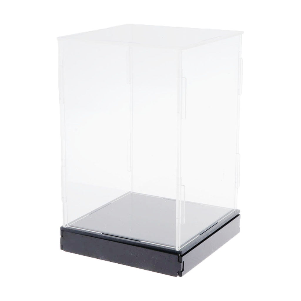 Acrylic Plastic Display Box Case Dustproof Protection Self-Assembly 8x8x12" 