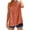 Orange, variant on WRKEKC Summer Blouses for Women, Summer Tank Tops for Womens, Women's Casual Summer Button-Up Solid Color Sleeveless Casual Tank Tops