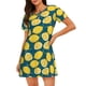 thumbnail image 1 of Disketp Lemon para Camisón Corto de Manga Corta para Mujeres, Camisón Cómodo con Escote Redondo, Bonito y Confortable, 1 of 6
