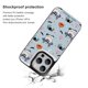 thumbnail image 2 of Funda tipo cartera Stitch para iPhone 14 Pro con tarjetero, tapa trasera tipo libro de piel sintética con función atril, ranuras para tarjetas, cierre magnético doble, antigolpes, 2 of 6
