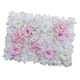 thumbnail image 5 of Flores artificiales de seda rosa falsas DIY decoración floral de pared fondos de fiesta de boda Rosa + blanco, 5 of 6