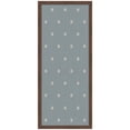 thumbnail image 4 of Kate and Laurel Framed Fabric Pinboard 18 x 42, Blue Botanical Block Print Printed Linen Classic Bulletin Board for Use as a Vision Board or Wall Organization, Florence Medium Brown Frame, 4 of 8