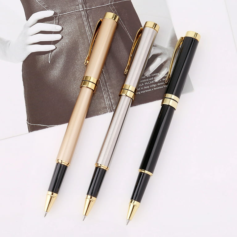  Operitacx 24 Pcs Love Metal Pen Students Ballpoint Pens Gold  Pens Black Ink Gold Ink Pens for Writing Stylus Signature Pens Business  Gift Pens Writing Ballpoint Pens Portable Hand Pen
