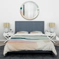 thumbnail image 3 of Designart "Serene Pastel Hues III" Abstract Liquid Ink Bedding Covert Set - Modern Blue Abstract Bed Set With 1 Sham, 3 of 6