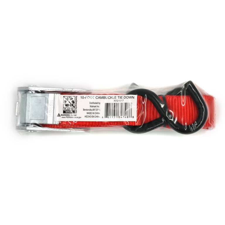 Hyper Tough 1in x 10ft S-Hook Cam Buckle Straps, 2-Pack photo 4