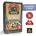 thumbnail image 4 of (3 pack) Kodiak Protein-Packed Blueberries and Cream Instant Oatmeal Packets, 1.76 oz (6 Count), 4 of 9