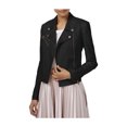 thumbnail image 1 of Rachel Roy Womens Asymmetrical Motorcycle Jacket, Black, X-Large, 1 of 1