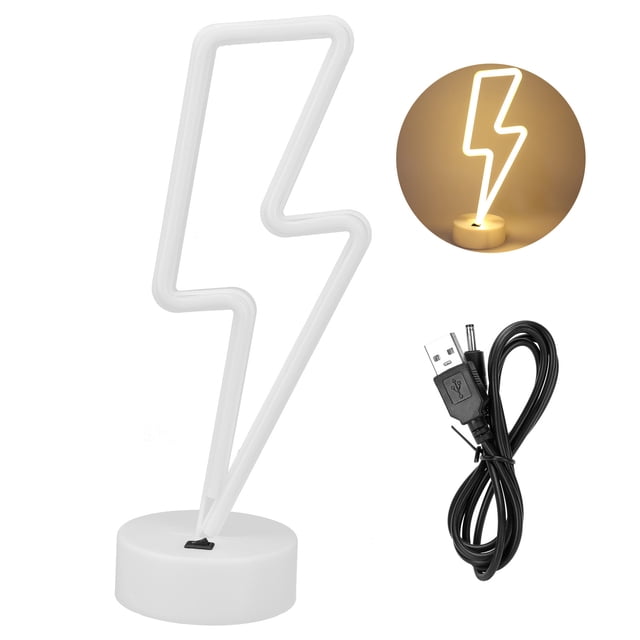 Lampe de Nuit Décorative Lumineuse au Néon à LED Unique pour Fête de Mariage Usb / Batterie Alimentée