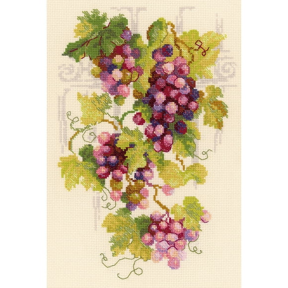 RIOLIS Counted Cross Stitch Kit 8.25"X11.75"-Grapevine (14 Count)-R1455