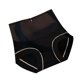 thumbnail image 2 of Gibobby Calzoncillos hipster Ropa interior mujer con estampado leopardo Europa y América Cintura alta Levantamiento vientre Nalgas Tallas grandes Calzoncillos seda hielo sin rastro Mujeres（Negro， M), 2 of 4