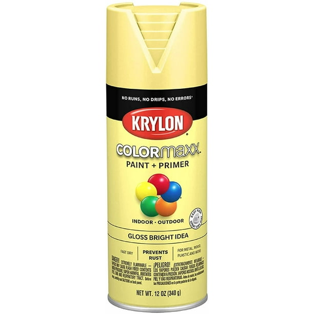 Krylon K05507007 COLORmaxx Spray Paint and Primer for Indoor/Outdoor