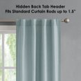 thumbnail image 4 of French Connection Val Room Darkening Back Tab Window Curtain 2-Panel Sets, 4 of 7