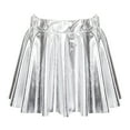 thumbnail image 1 of IEFIEL Kids Girls Bronzing Cloth Ballet Dance Skirt Juniors A-Line Pleated Mini Skirt,Sizes 2-16, 1 of 7