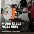 thumbnail image 3 of Retractable Air Hose Reel, 3/8 IN x 50FT Hybrid Air Hose Max 300 PSI, Air Compressor Hose Reel with 5 ft Lead in, Ceiling/Wall Mounted Air Hose Reel,Heavy Duty Air Tool$$Tools & Hardware, 3 of 14