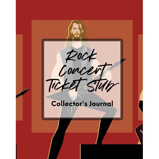 Rock Concert Ticket Stub Collector's Journal Ticket Stub Diary