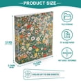 thumbnail image 3 of FORMRS 3 Ring Binder 1.5 inch with Pockets Set of 2 Clip Board 200 Sheets Capacity, Beige Floral Garden, 3 of 8