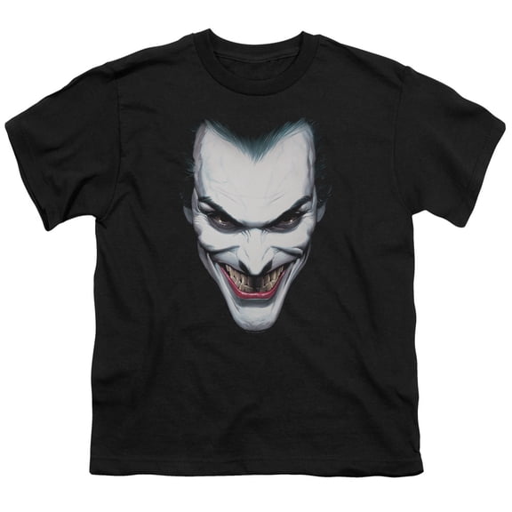 Batman - Joker Portrait - Youth Short Sleeve Shirt - X-Large