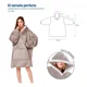 thumbnail image 5 of Sudadera Cobija Hoodie Mujer Hombre Con Capucha Suave, 5 of 7