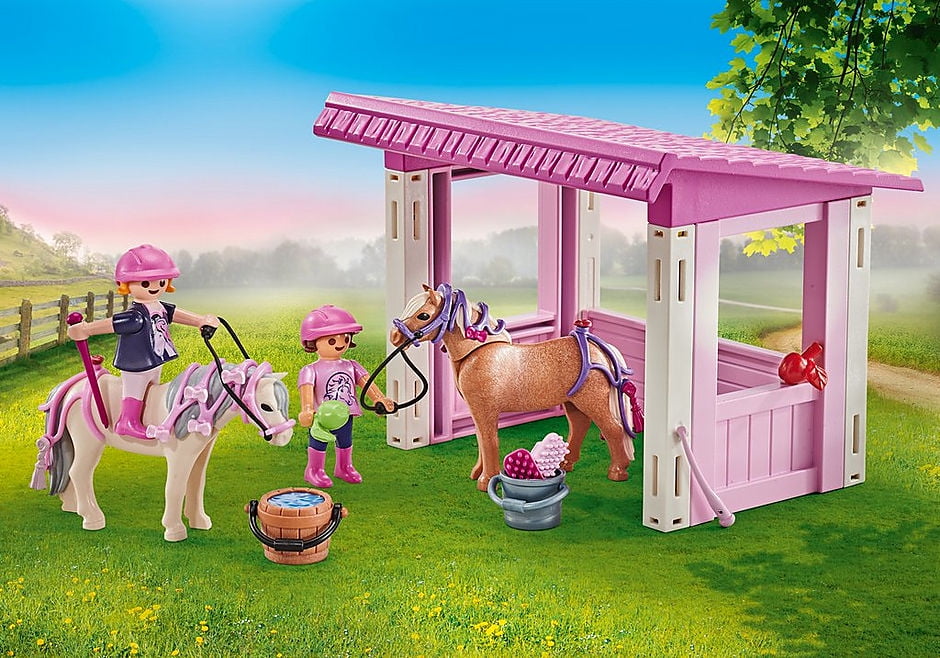 PLAYMOBIL COUNTRY CHEVAL voûtes Playset comprend X2 gymnastes & Horse figures 