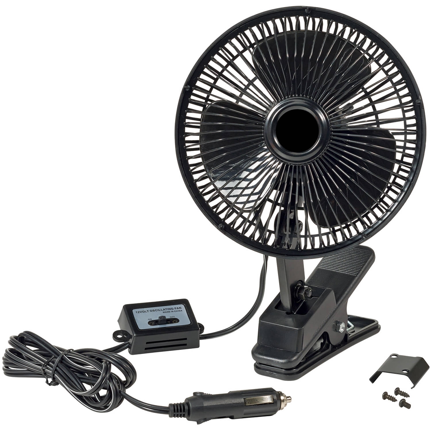 Auto Drive 12 Volt 6" Car ClipOn or Dash Mount Fan