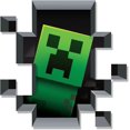 thumbnail image 4 of Creeper Autocollant Mural, Minecraft Fuyant, 4 of 4