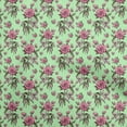 thumbnail image 1 of oneOone Viscose Chiffon Mint Green Fabric Floral Sewing Craft Projects Fabric Prints By Yard 42 Inch Wide, 1 of 5