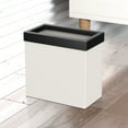 thumbnail image 3 of Gatco 1918 Stainless Steel Trash Can - Matte Pearl / Satin Nickel, 3 of 7