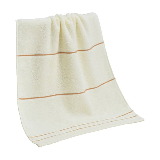 Toallas faciales y corporales suaves, absorbentes y sin pelusa, paquete de 2. Toallas de baño acolchadas y de secado rápido para hombres y mujeres. Toallas duraderas y suaves con rayas para la ducha,