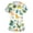 Green, variant on Womens Scrub Tops Animal Print Scrub Tops V Neck Short Sleeve Shirts Stretch Nurse Uniform Medical Scrubs with Pockets